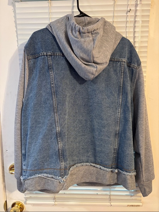 SHEIN Curve 2XL Light Gray Pullover Hoodie - Picture 6 of 6